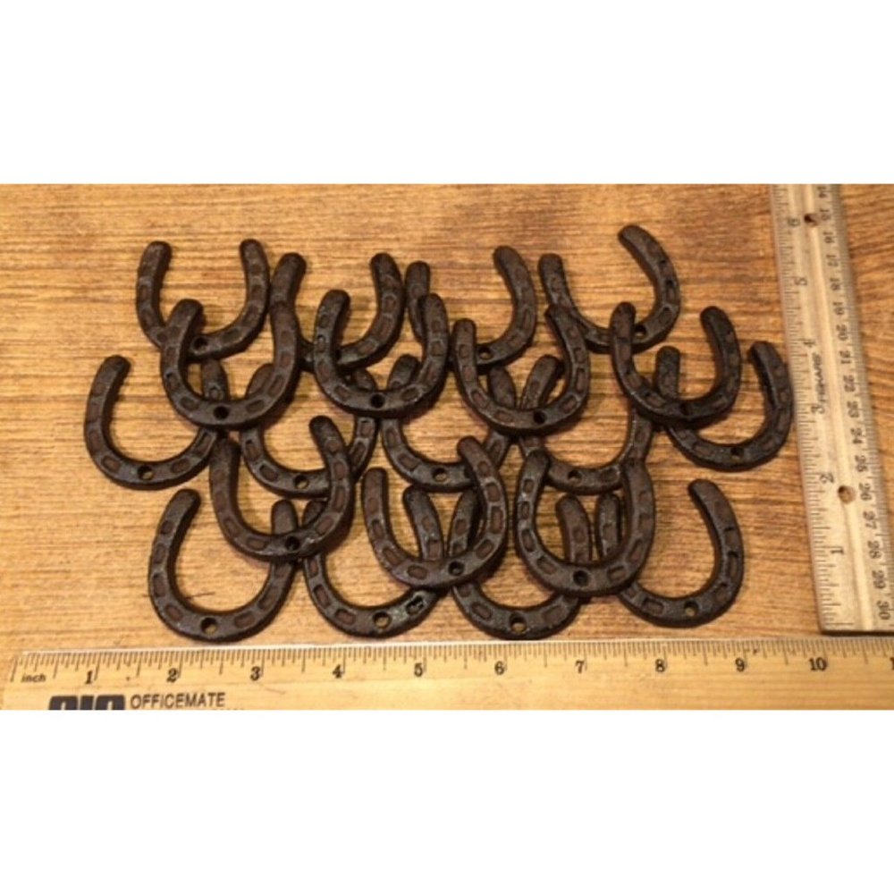 100 X-Small Horseshoes Rustic Cast Iron 2" Tall Set of One Hundred (100) 05211 - Picture 6 of 12